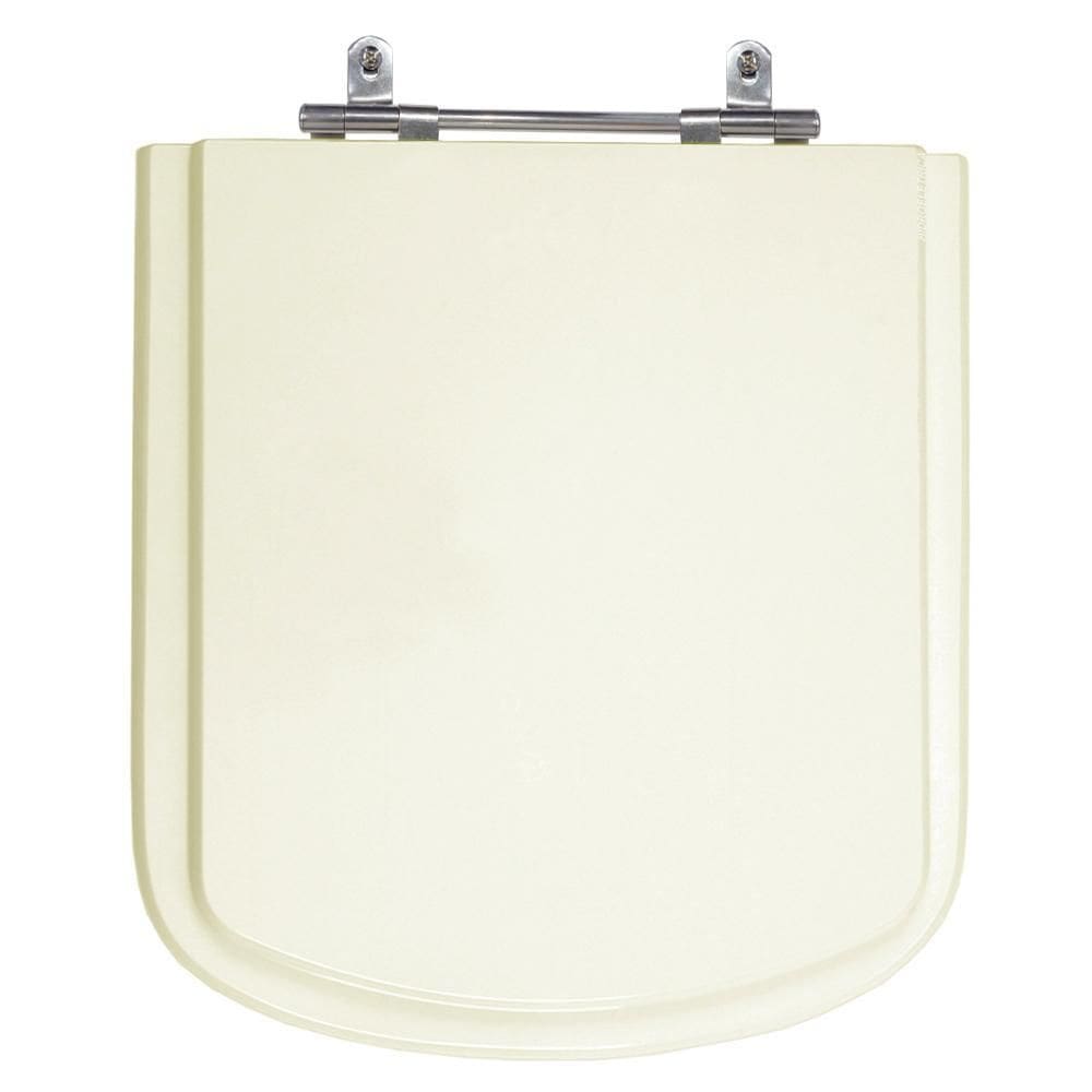 Assento Laqueado Gap Bege Claro Tampa Vaso Roca Em Mdf Bege