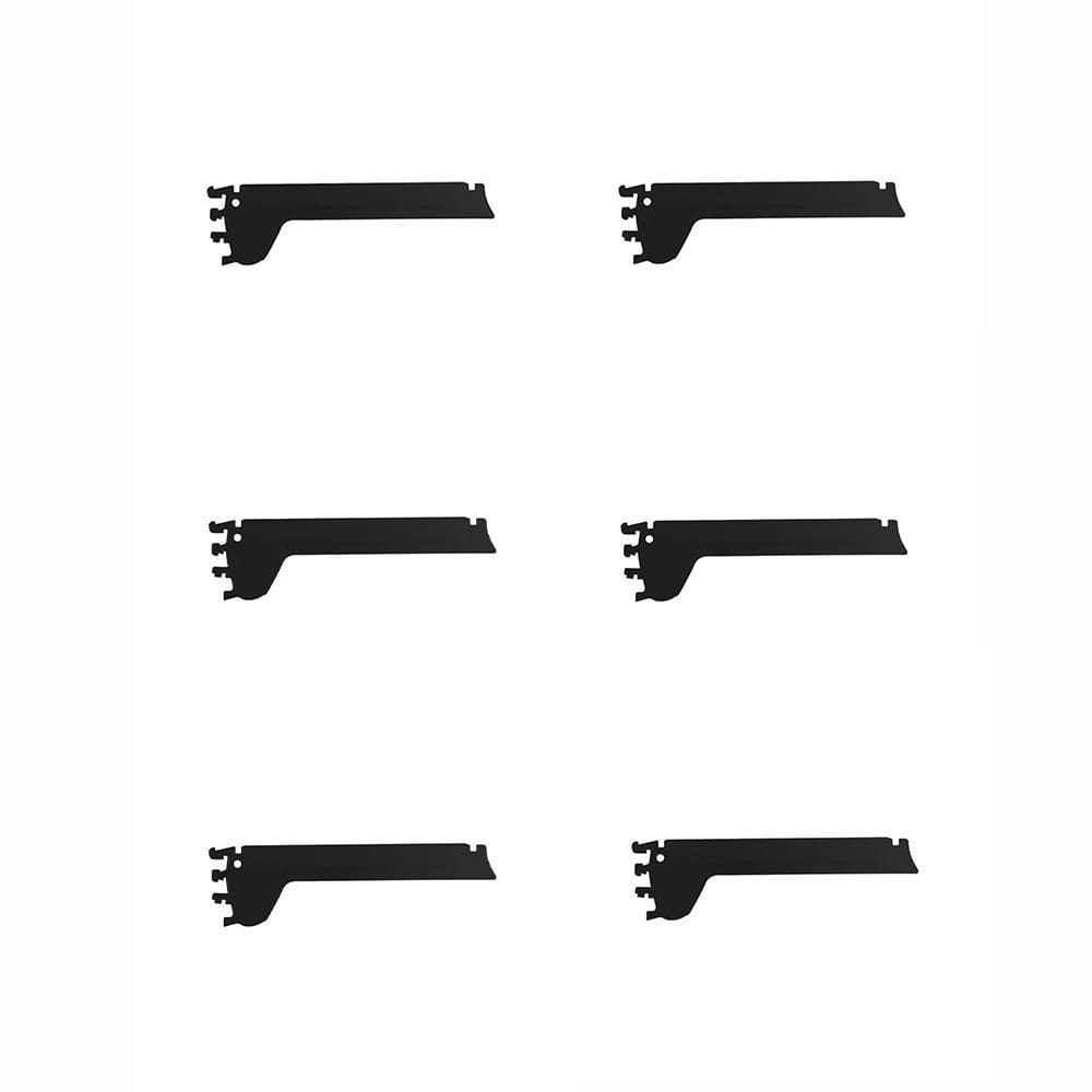 6 Mão Francesa Apoio Bandeja New Plus 30Cm Preto Sa Gondolas