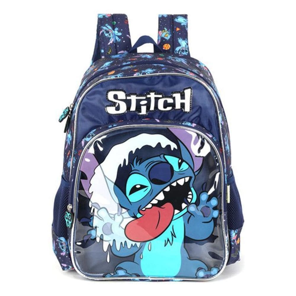 Mochila De Costas Infantil Stitch  - Azul - Stitch