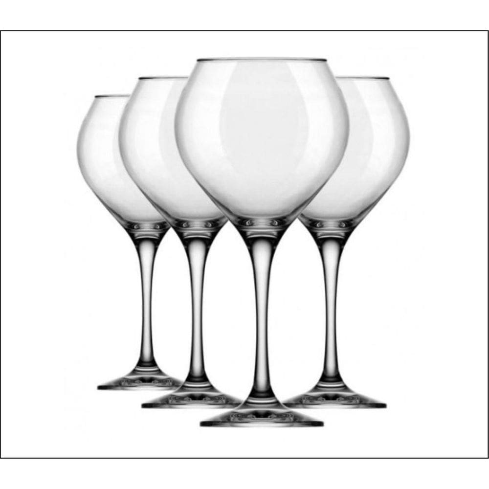 Jogo De Taças Vinho Tinto Gin De Vidro Prestige 600Ml 06Uni