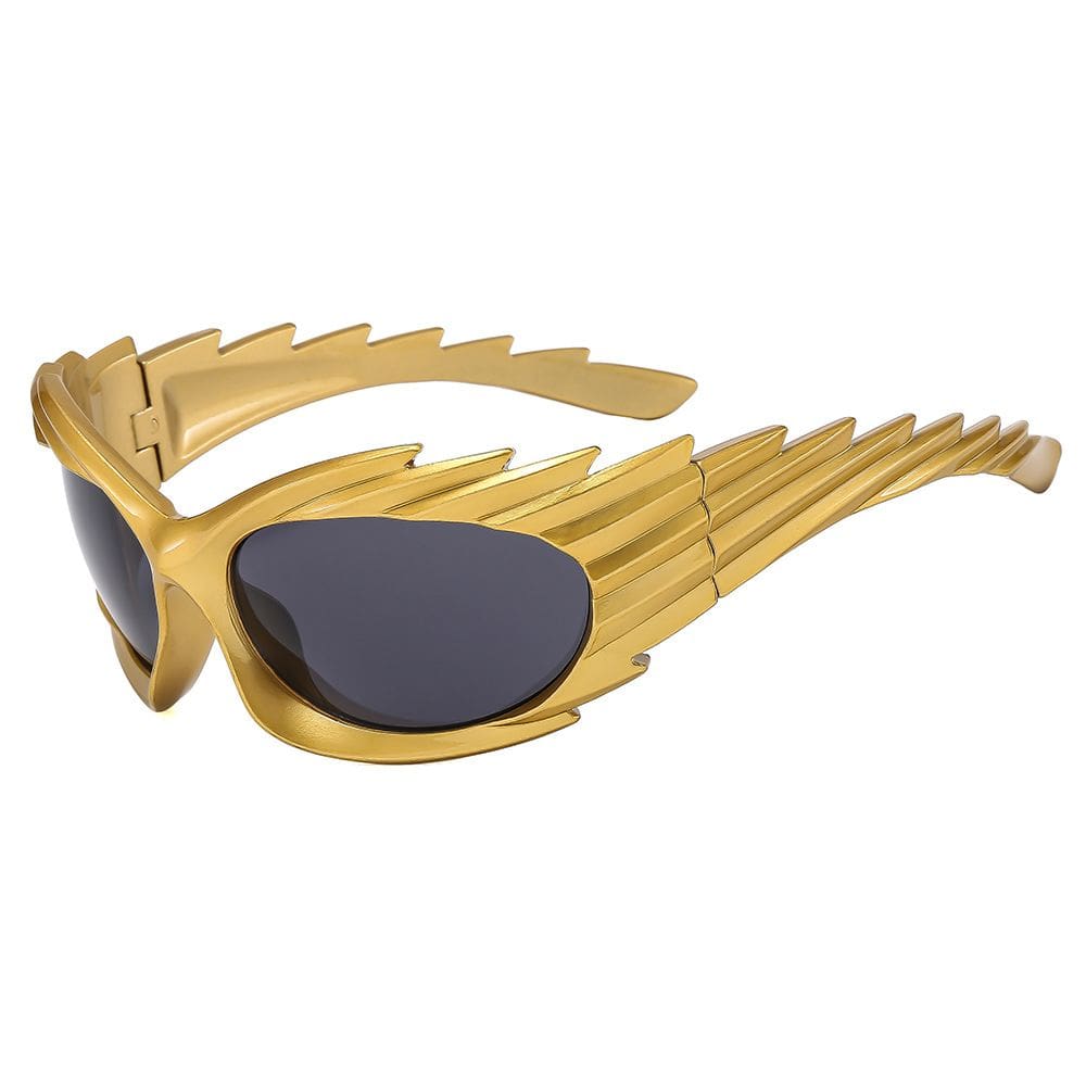 Óculos Novelty Glasses Gold Wing com lente escura