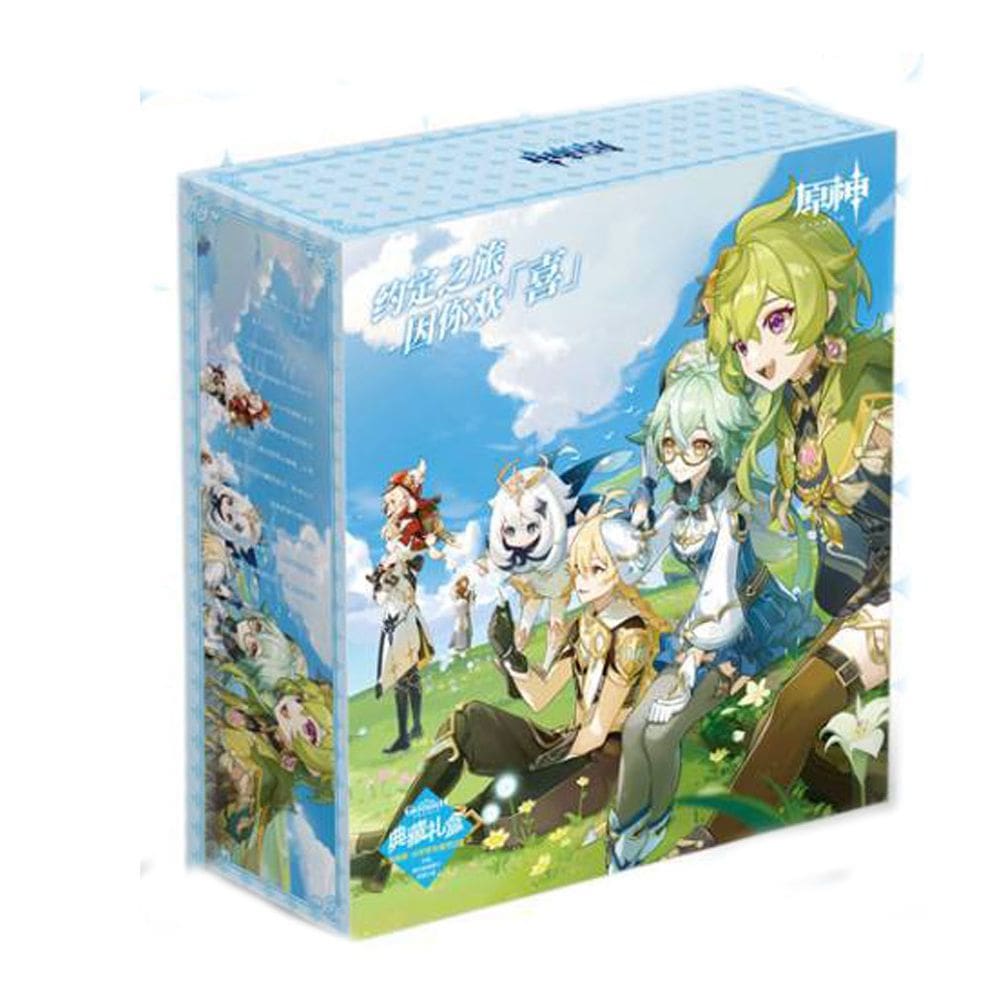 Conjunto de caixas de mangá de anime Genshins Impacts com suporte DIY, 20 unidades