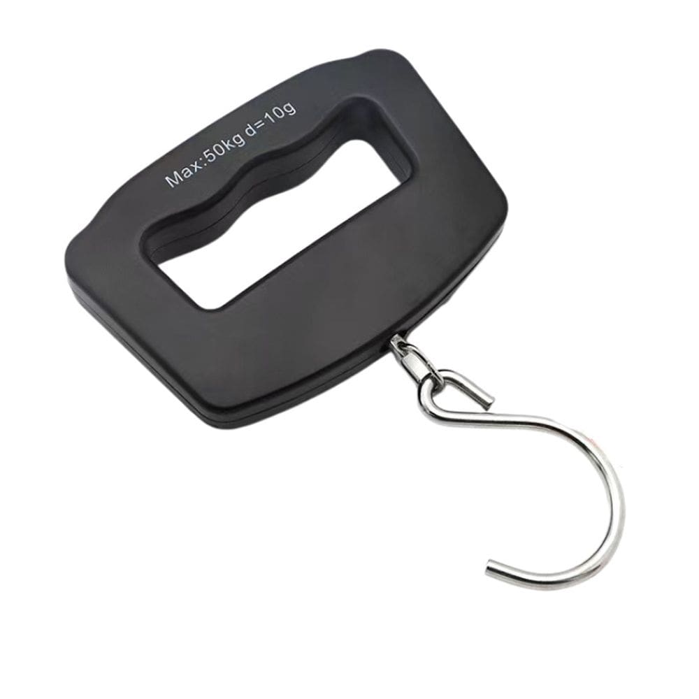 Balanças de bagagem suspensas digitais, gancho de aço inoxidável, 50 kg