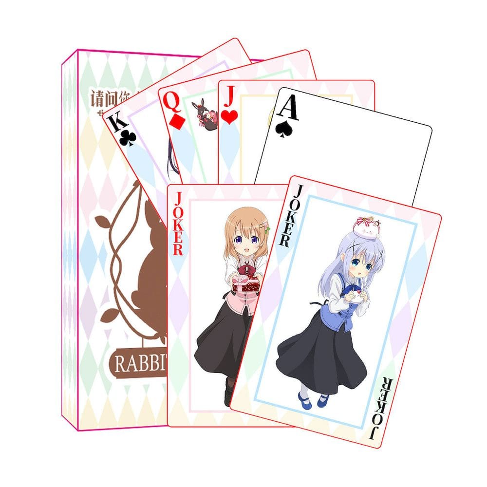 Baralho de cartas Poker Deck Anime Is the Order a Rabbits