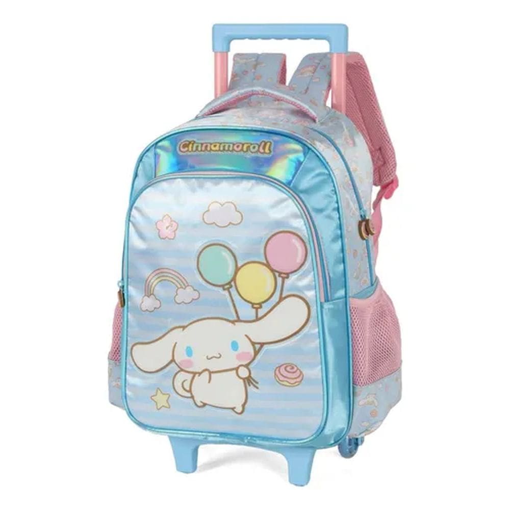 Mochila De Rodinhas Hello Kitty Cinnamoroll Azul - Luxcel