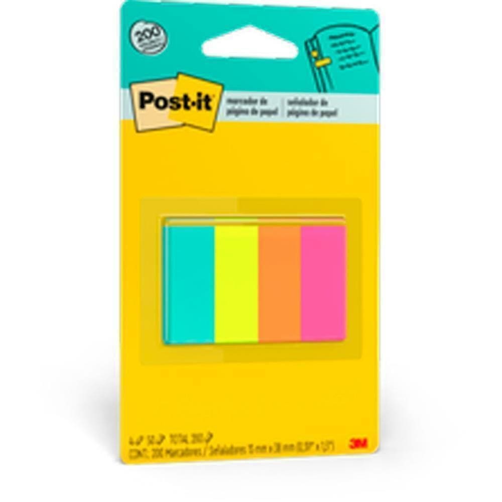 Bloco Adesivo Marcador Página Flags 50fls 4Cores - 3M