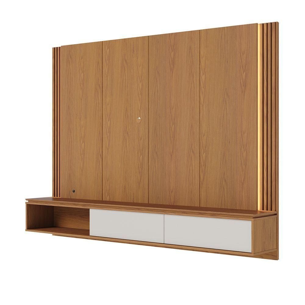 Home Suspenso Loa 2 Portas De Correr - Ssx Multicoisas Cor Freijo/off White Matte