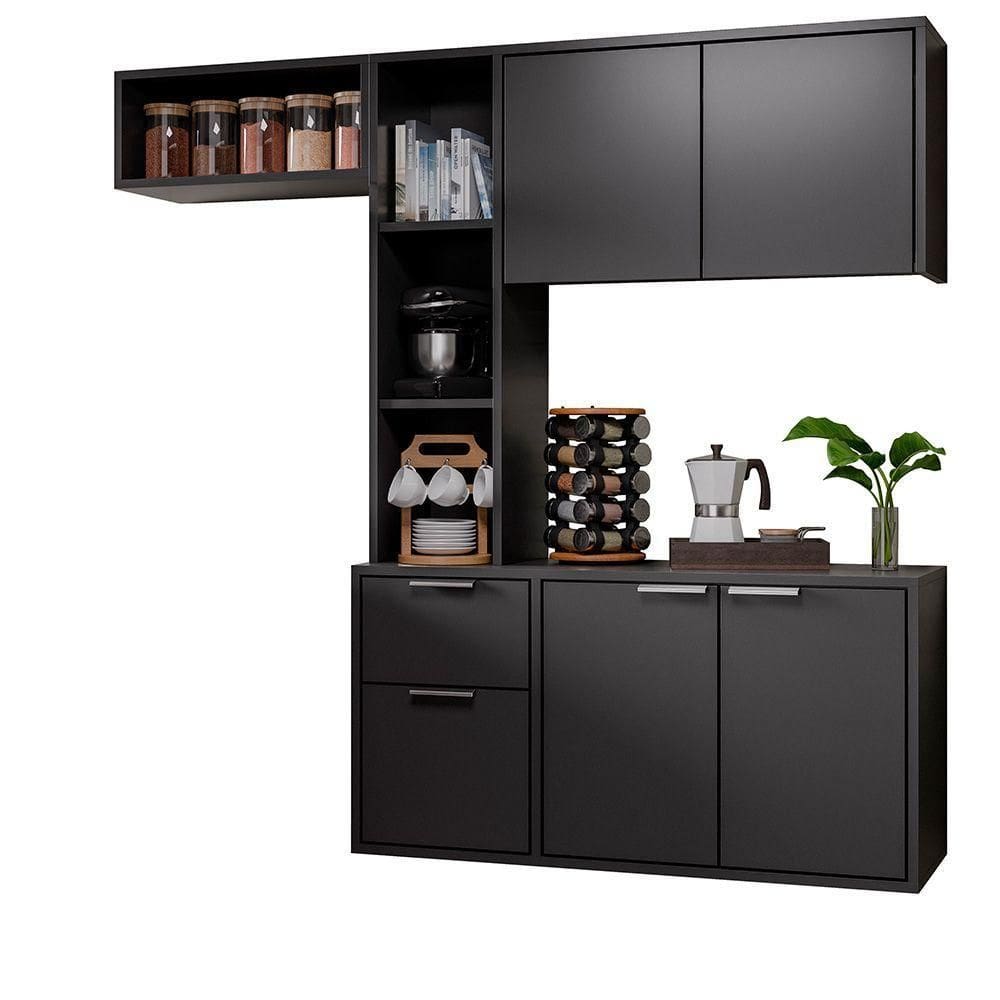 Cozinha Compacta Poema - Ssx Multicoisas Preto
