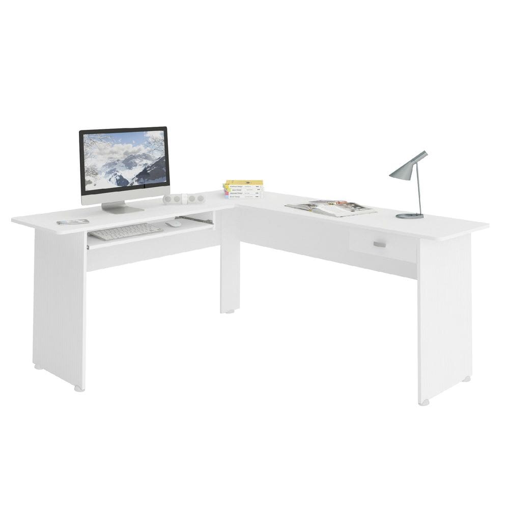 Estacão De Trabalho Cannes  Com 1 Gaveta E 1 Prateleira - Artely