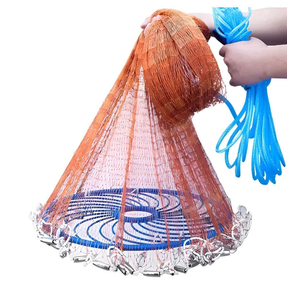 Tarrafa Chinesa Rede Pesca Multifilamento Pescaria Peixe Robalo Tilapia Camarao Tainha Ciriguejo Mar Açude Rio