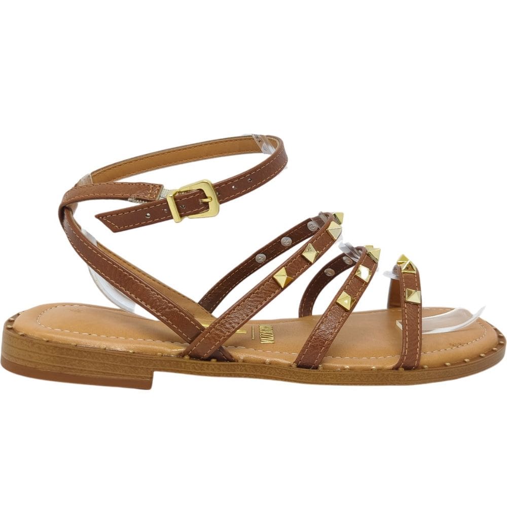 Sandalia Feminina Rasteira Casual Dia a Dia Passeio Trabalho Verão Conforto Vizzano 6463.110