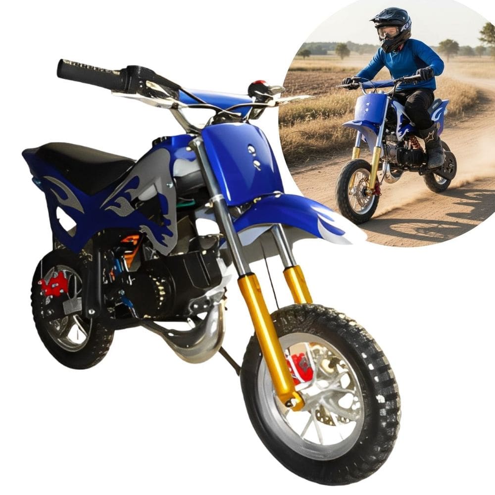 Mini Moto Infantil Gasolina 2 Tempos 49CC Cross Trilha Off Road Importway Iwmv001 Dirt