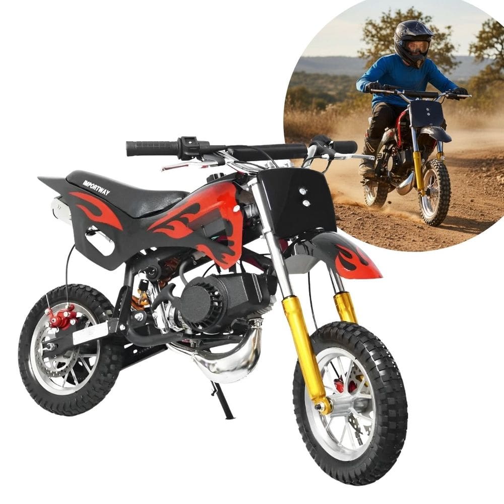 Mini Moto Infantil Gasolina 2 Tempos 49CC Cross Trilha Off Road Importway Iwmv001 Dirt