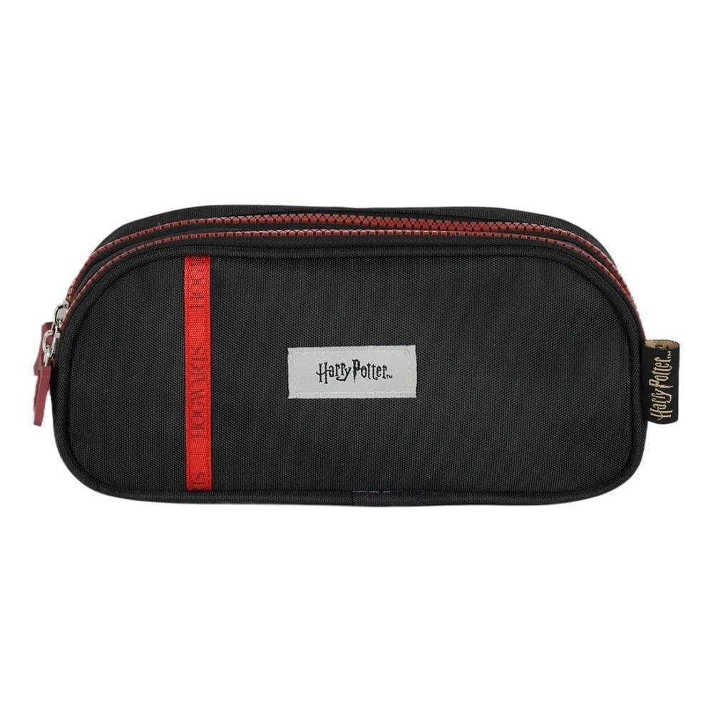 Estojo Escolar Duplo Harry Potter Preto ET49735HP - Luxcel