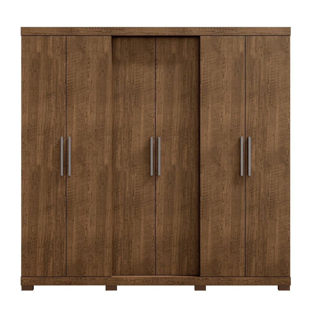 Guarda-roupa 6 Portas 4 Gavetas Valley Malbec