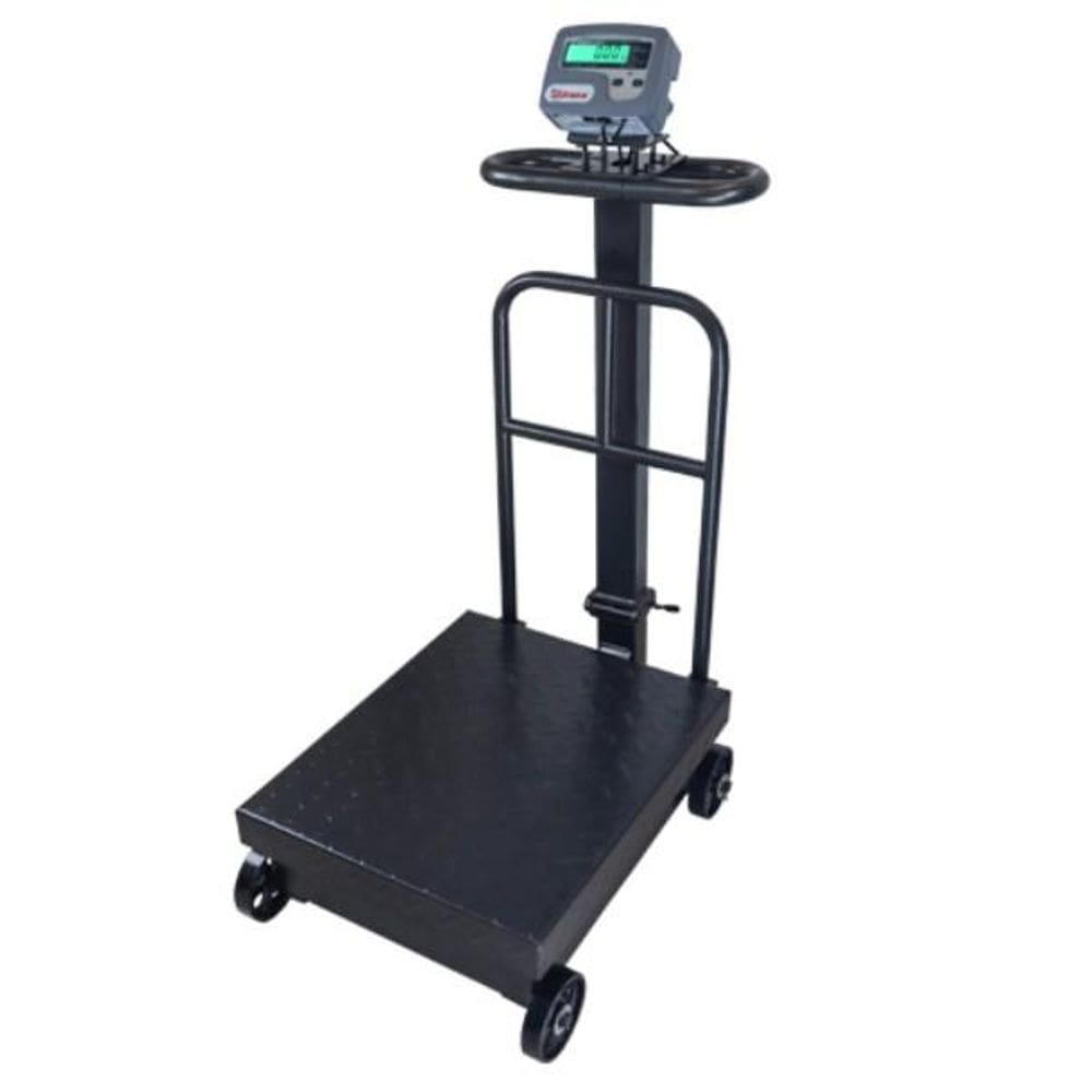 Balança Eletrônica UR10000 LIGHT W 300KG/50G ME 40X50CM C/RODAS ENCOSTO BAND ACO PINTADO C/COLUNA - Urano