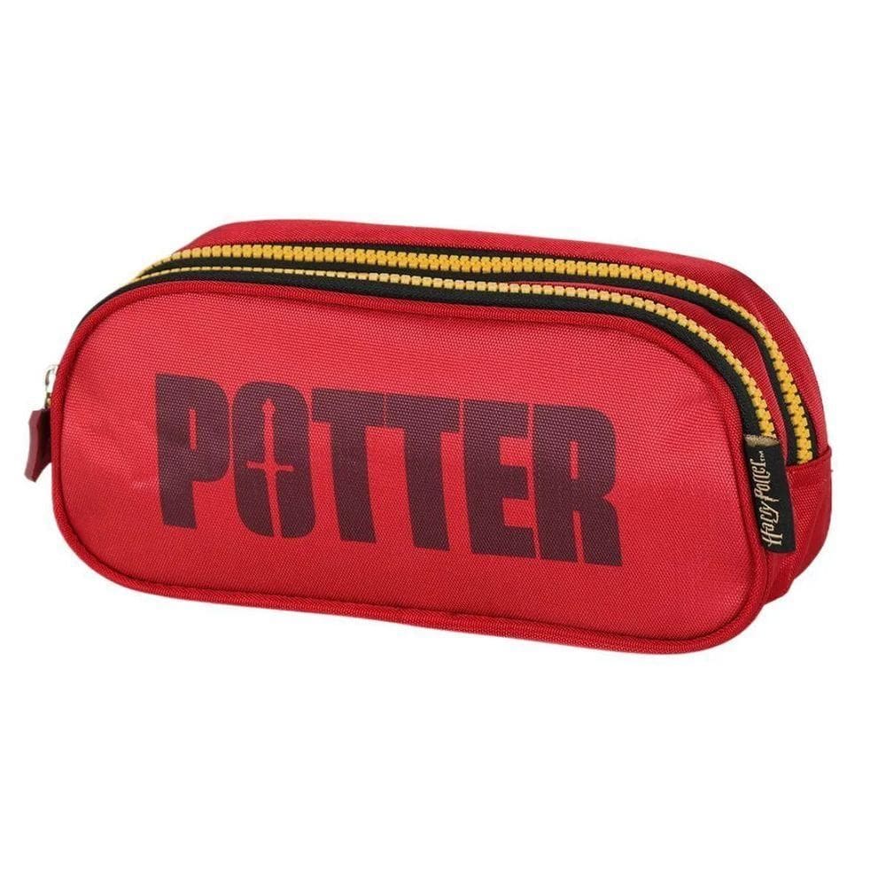 Estojo Escolar Duplo Harry Potter - Vinho ET49735HP - Luxcel