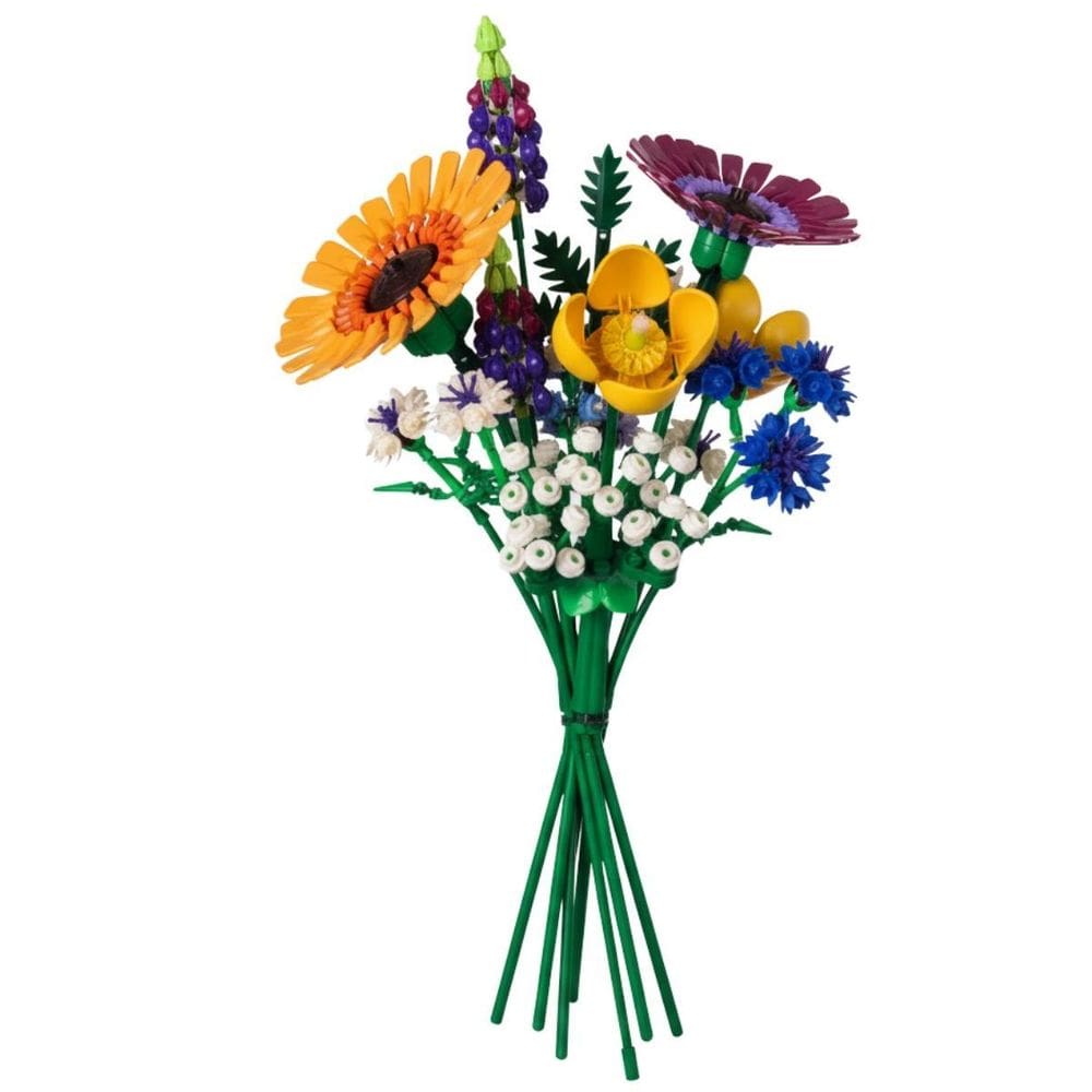 Blocos De Montar Buquê De Flores Silvestres 939 Pçs -Castela