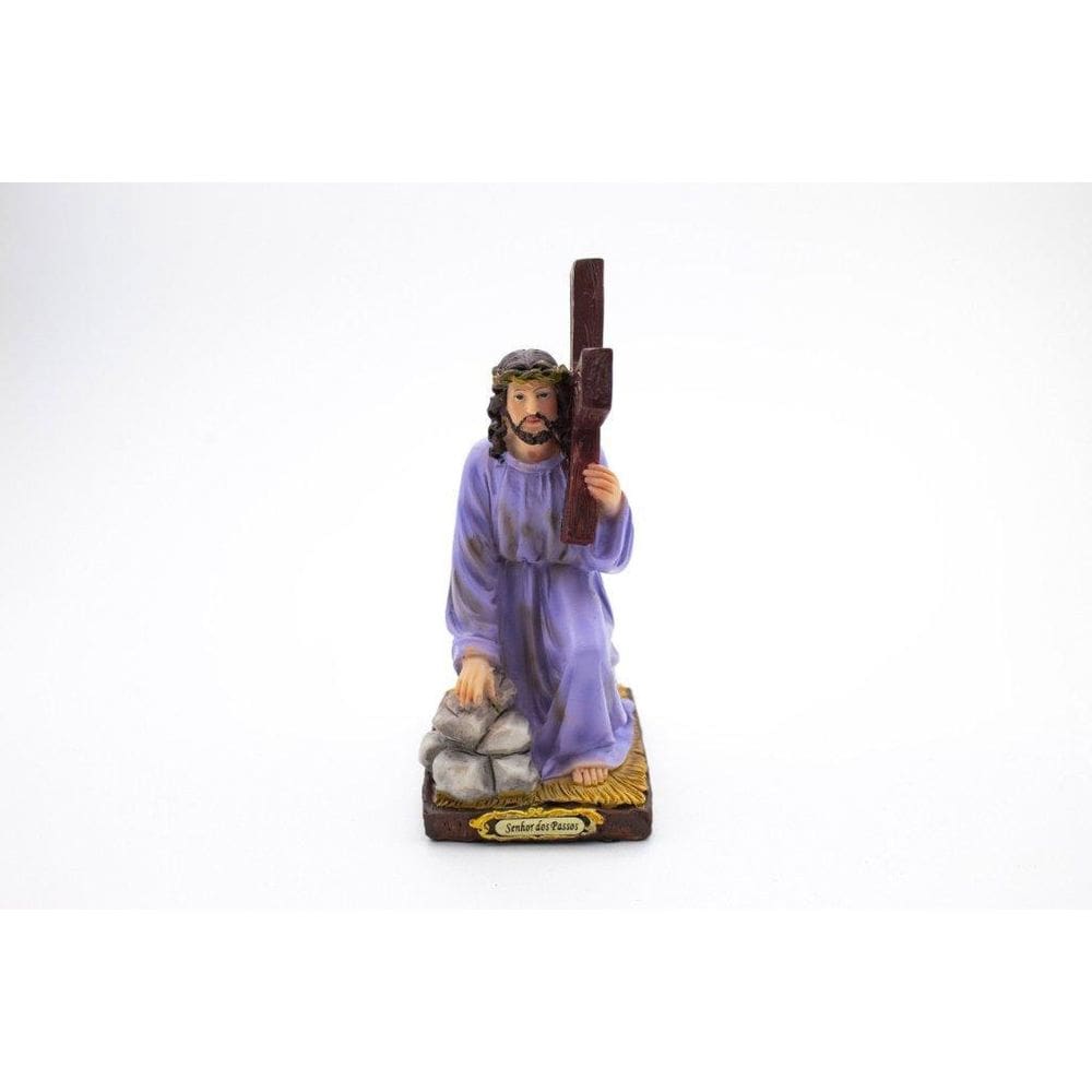 Imagem Senhor Bom Jesus Dos Passos Importada Resina 12,5 Cm