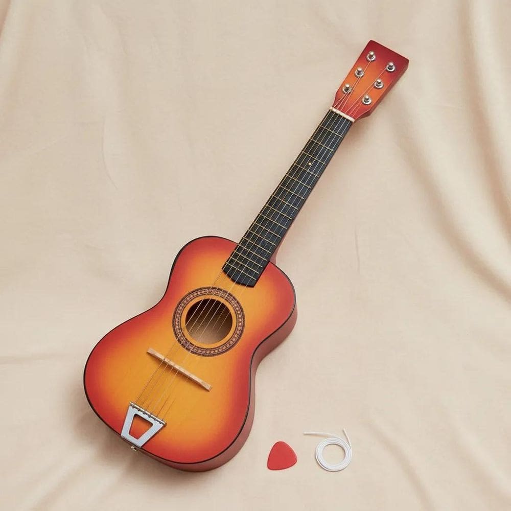 Violão Infantil De Madeira Semi- Laranja