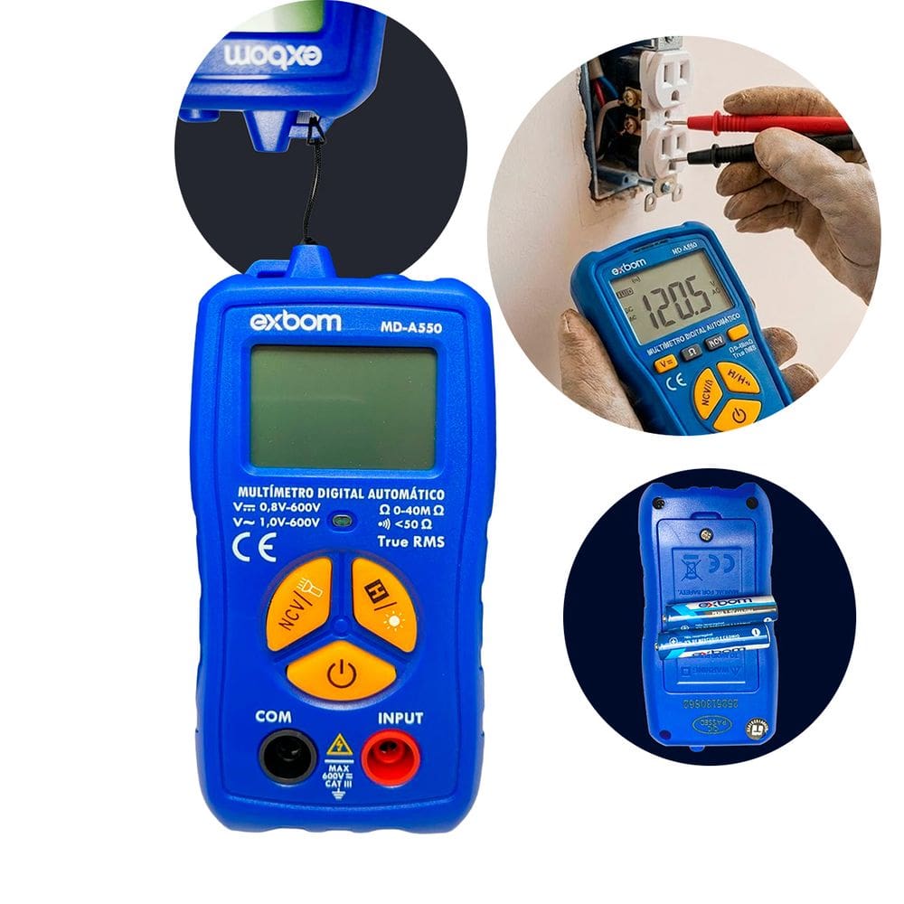 Multímetro Digital Automático com Tecnologia True RMS