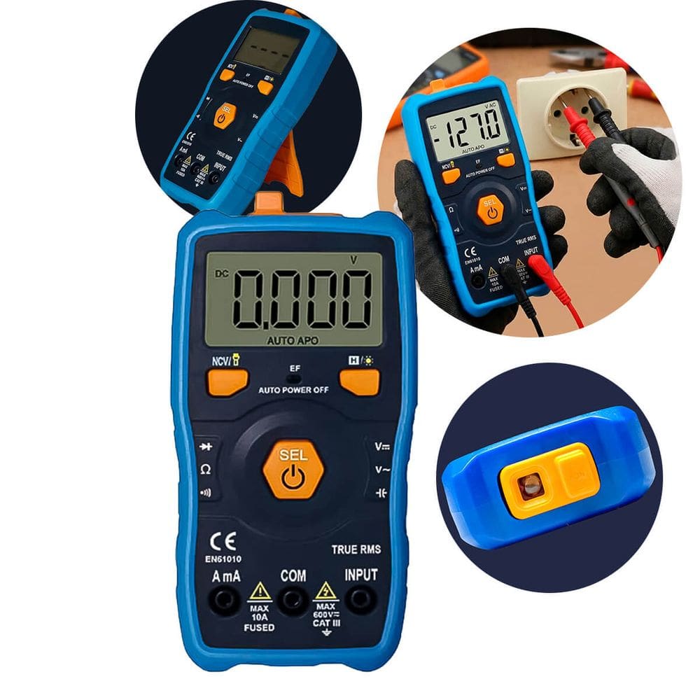 Multimetro Profissional True RMS com Lanterna e Backlight