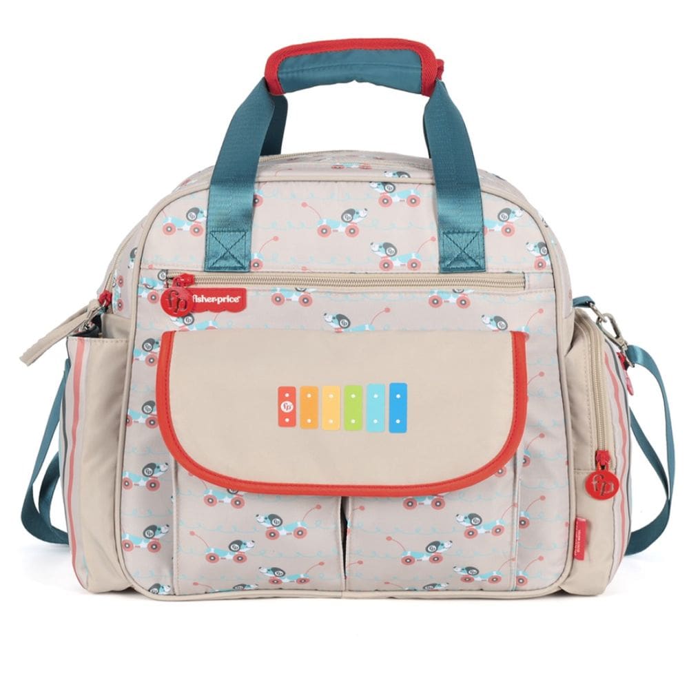 Mochila Térmica Bolsa Bebê Fisher Price Vários Bolsos Luxcel
