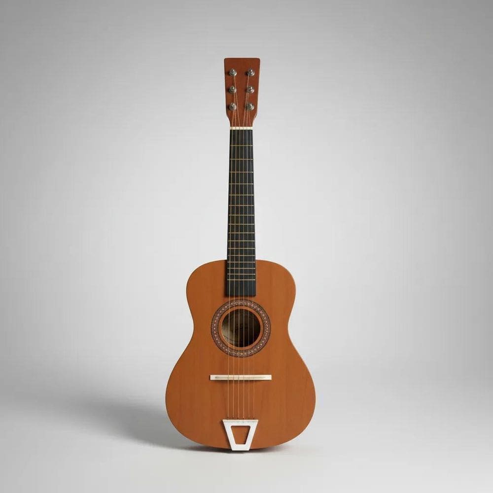 Violão Infantil De Madeira Semi- Marrom