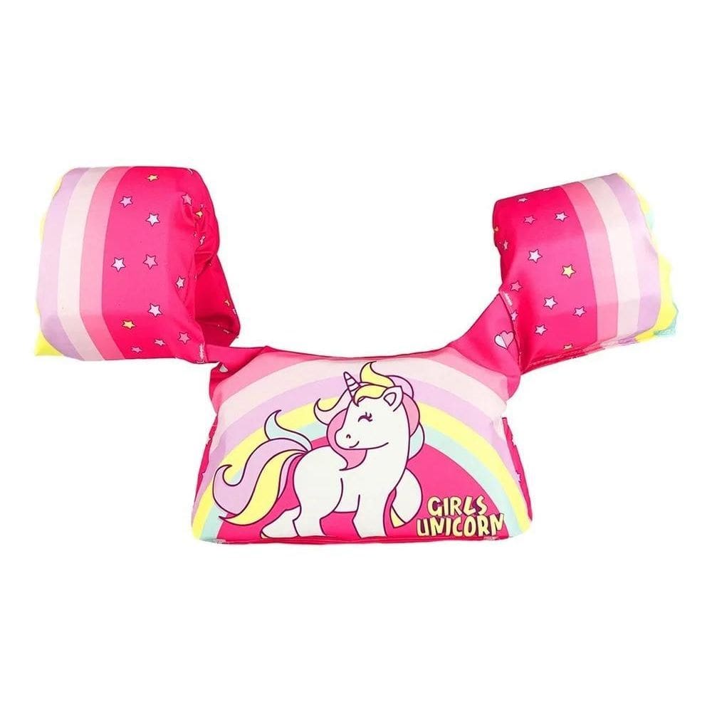 Colete Infantil Boia Segurança Náutica Apro - Unicórnio Pink
