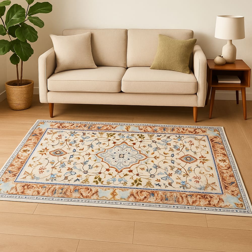 Tapete Vinci Pelo Baixo Antialérgico Impermeável 100x140cm Jolitex  - Ravena