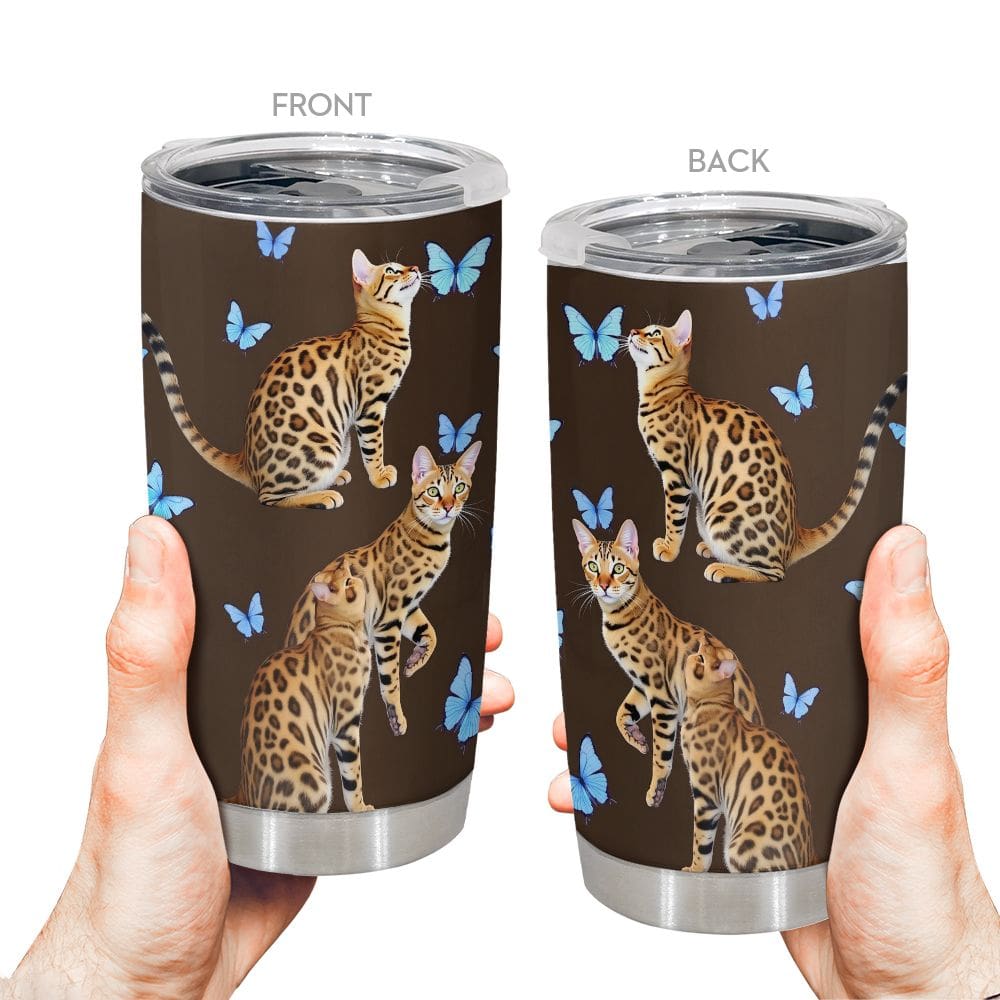 Copo de viagem Oasisdream Oasisdream 600 ml com estampa de gato