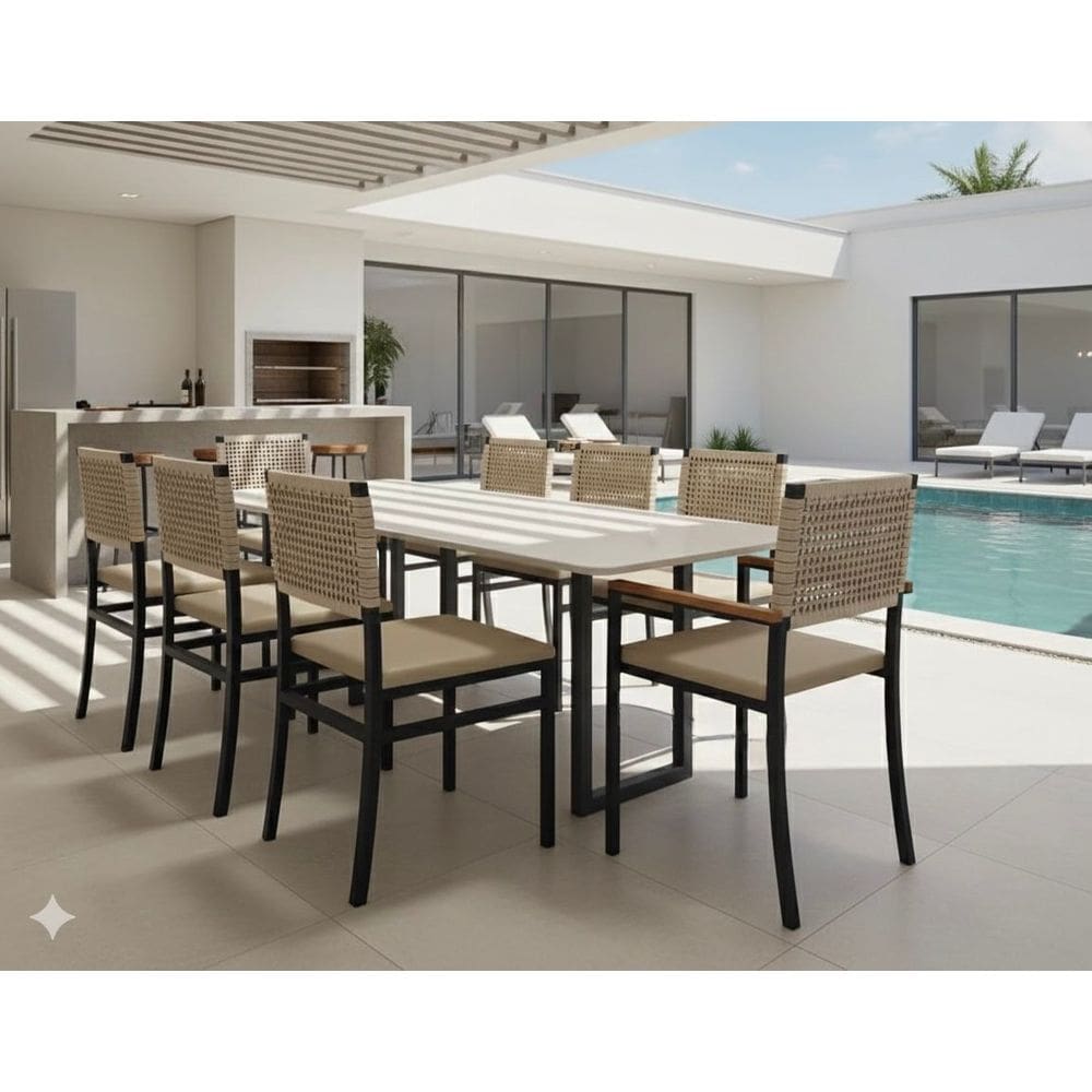 Conjunto área Externa  8 cadeiras  Summer Náutic - Solara