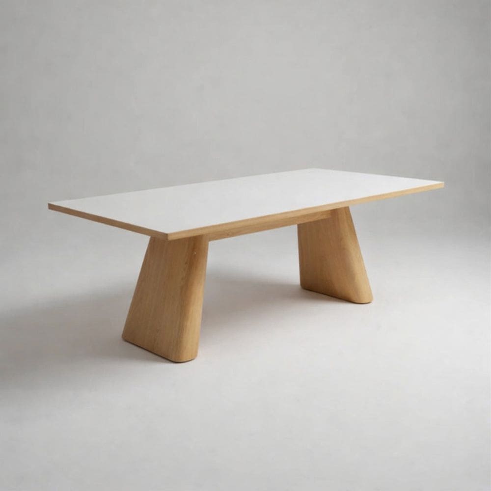 Mesa de Jantar com Vidro  2,20m x 1,10m- Select- Gold Salas