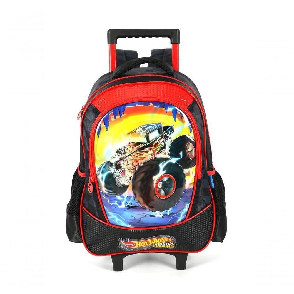 Mochila Com Rodas Hot Wheels Preto - Unico Preto