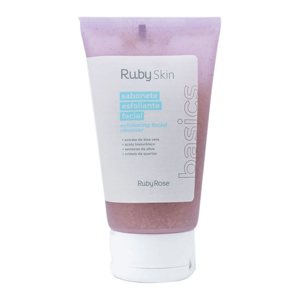 Sabonete Facial Esfoliante Ruby Skin - Ruby Rose