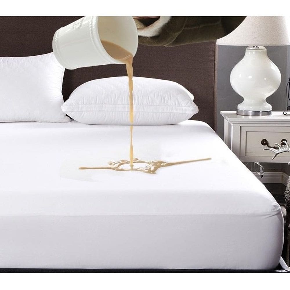 Protetor De Colchão Impermeável Poliéster King 193x203x40cm - Kacyumara