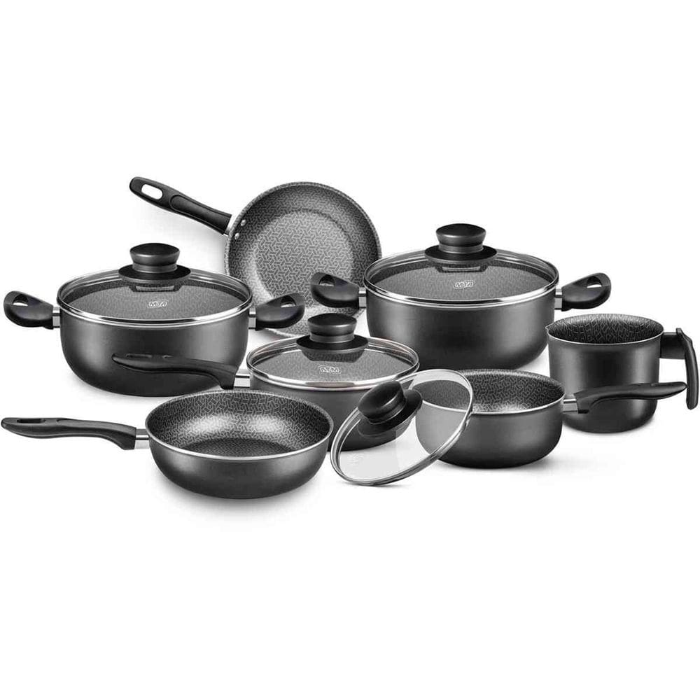 Conjunto Panelas Madri Grafite 7 Peças MTA