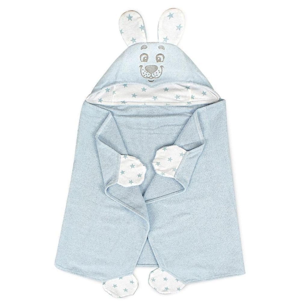Toalha Banho Com Capuz Sofisticata Baby Amigo Urso Azul