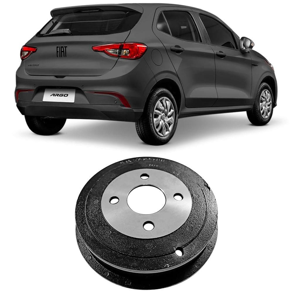 Par Tambor Freio Argo Grand Siena Punto 2008  A 2021 Sem Cubo