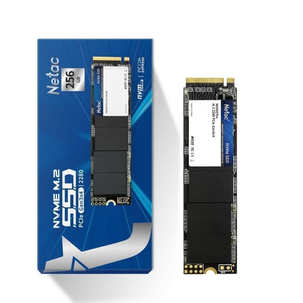 SSD Netac 512GB M.2 NVMe PCIe Gen3.0 x4 Leitura 2400MB/s Gravação 1700MB/s