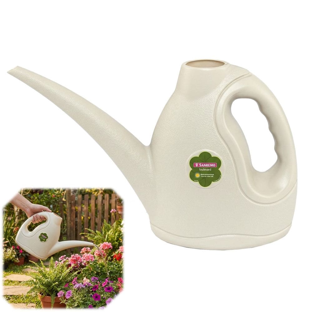 Regador de Plantas Para Jardinagem 2 Litros Plástico Bege - 502 Sanremo