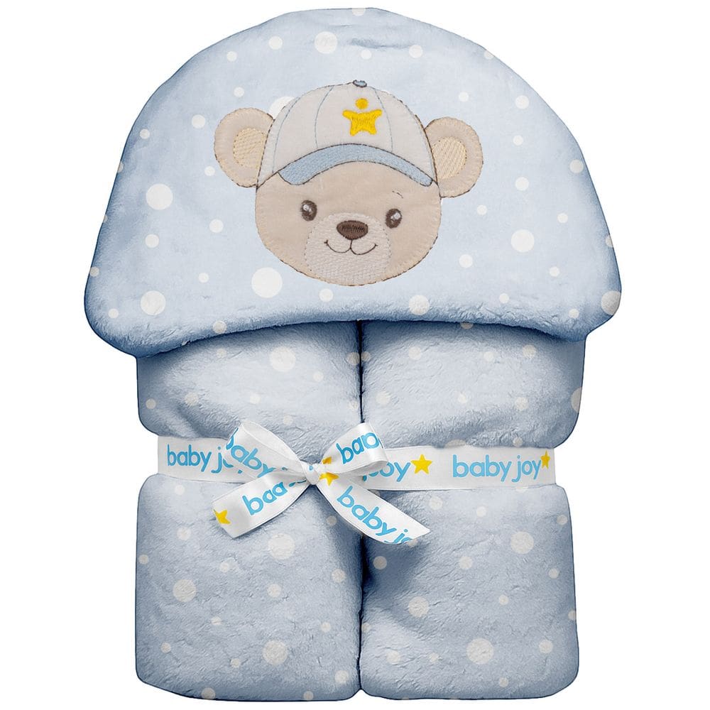 Manta Soft Fleece para Bebê 1,00 m x 85 cm com Capuz Baby Joy