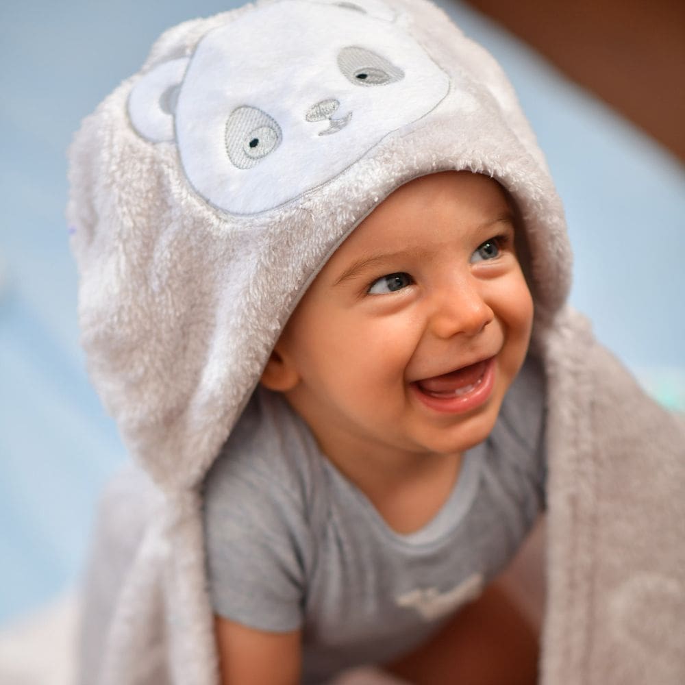 Manta Soft Fleece para Bebê 1,00 m x 85 cm com Capuz Baby Joy