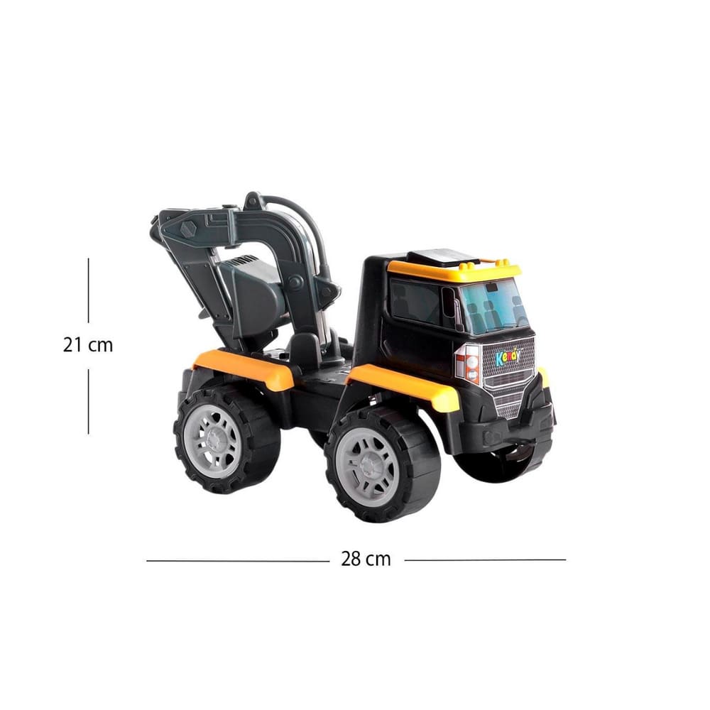 Carrinho Caminhão De Construção Escavadeira Com Braço Articulado Roda Livre - Brinquedo Grande