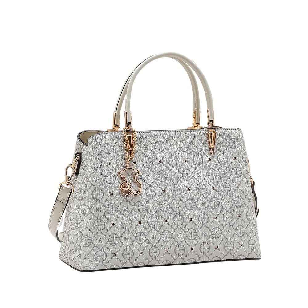 Bolsa Feminina Classic Cristal Estruturada Casual - Chenson 3485354 Bege