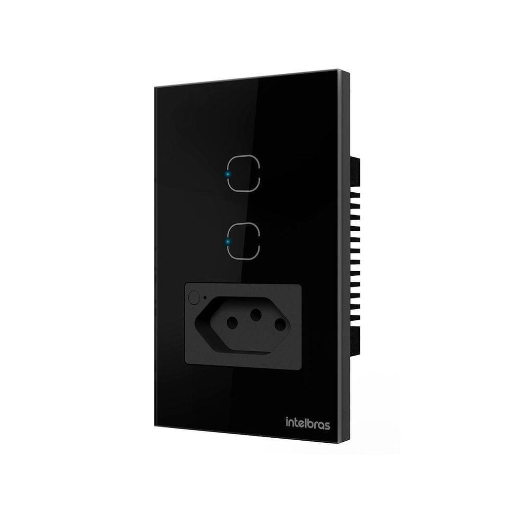 Tomada Simples Smart Wi-fi Ets2002 Preto Pct -1