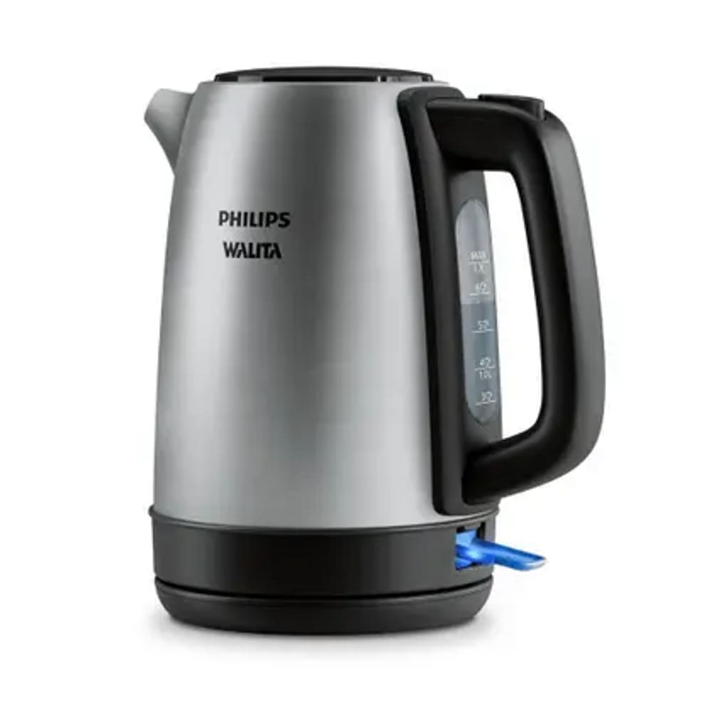 Chaleira Elétrica Philips Walita S3000 HD9350 1,7L Desligamento Automático Filtro Micromesh Inox 110V