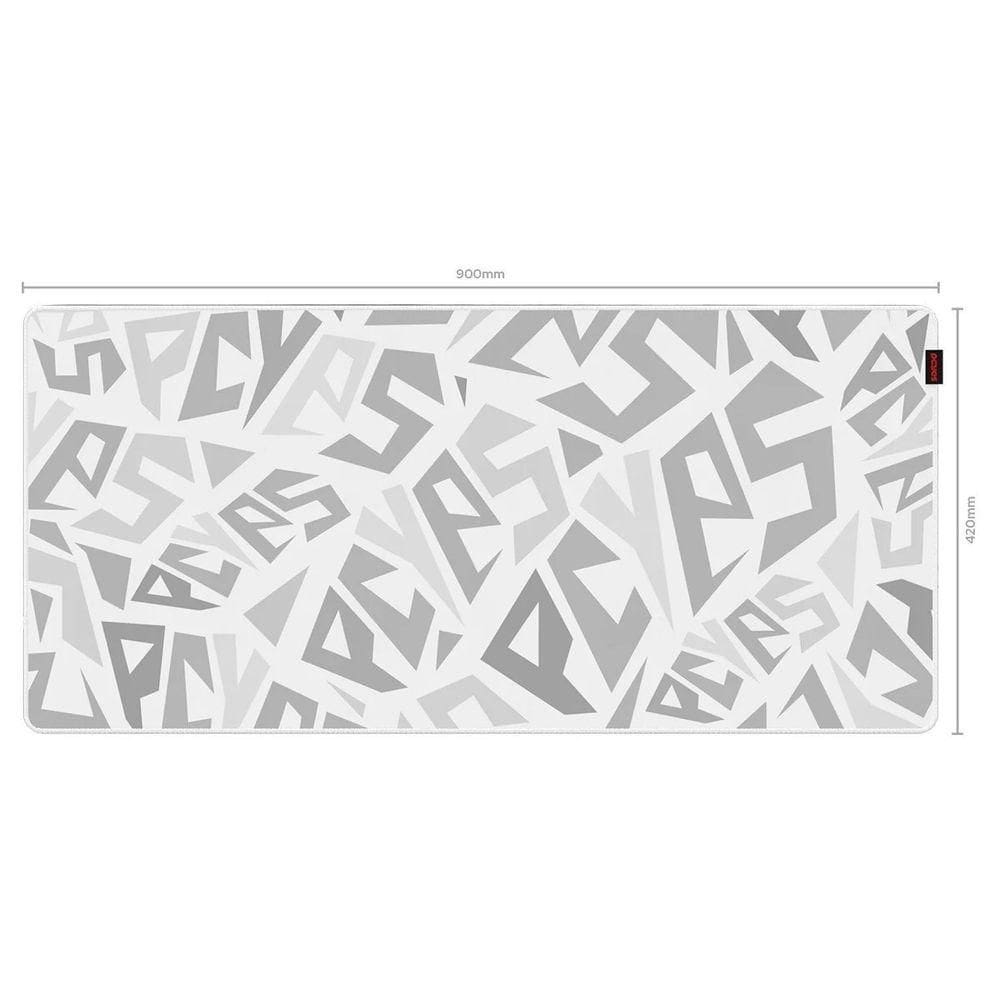 Pcyes Mouse Pad Signature Extended White Ghost 900×420mm