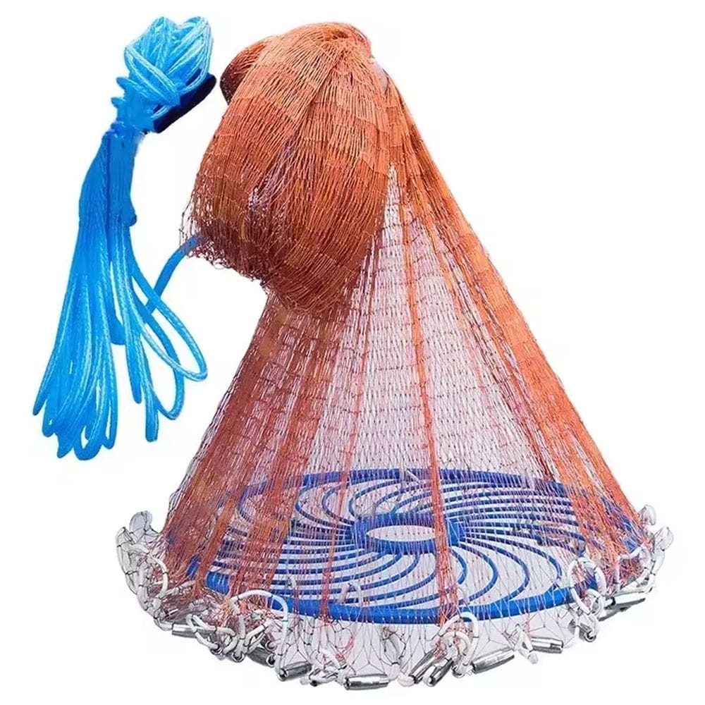 Rede Pesca Tarrafa Chinesa Pescaria Multifilamento Peixe Robalo Siri Camarao Tilapia Tainha Açude Mar Rio