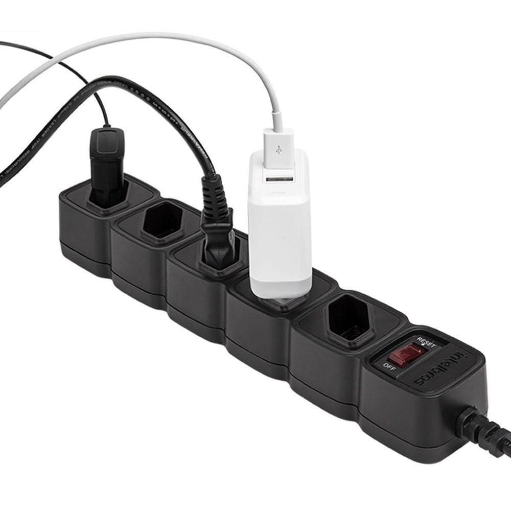 Protetor Eletrônico C-5 Tomadas Epe205 Preto